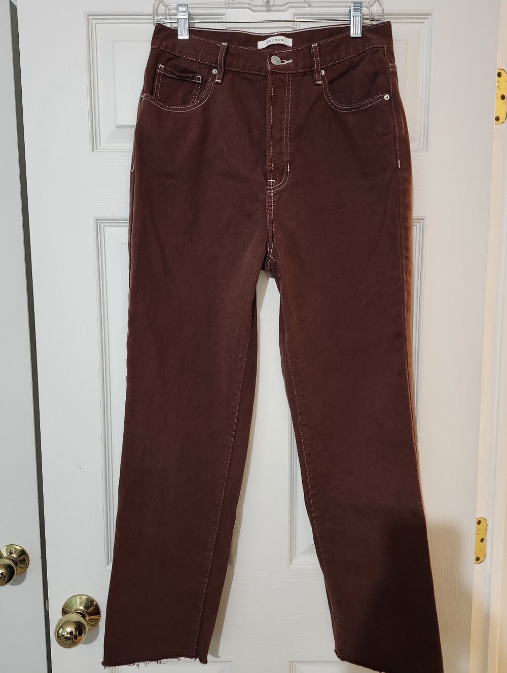 Pac Sun Dad Jeans Button Fly  Womens Size 28 Brown